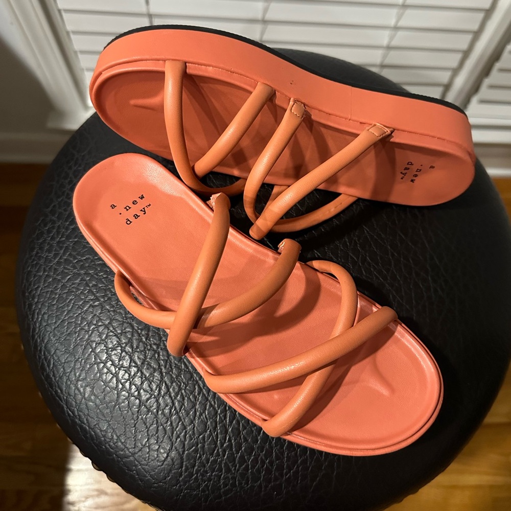 A New Day Strappy Apricot Sandal 🧡 Size 6! Best Offer Accepted!